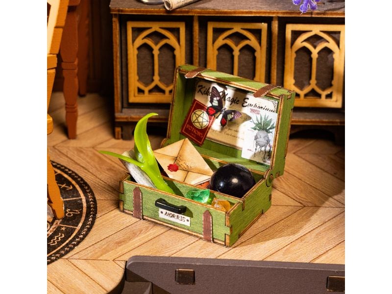 RoboTime Bausatz The Magic Study 267-teilig 3D-Puzzle aus lasergeschnittenen Holzteilen