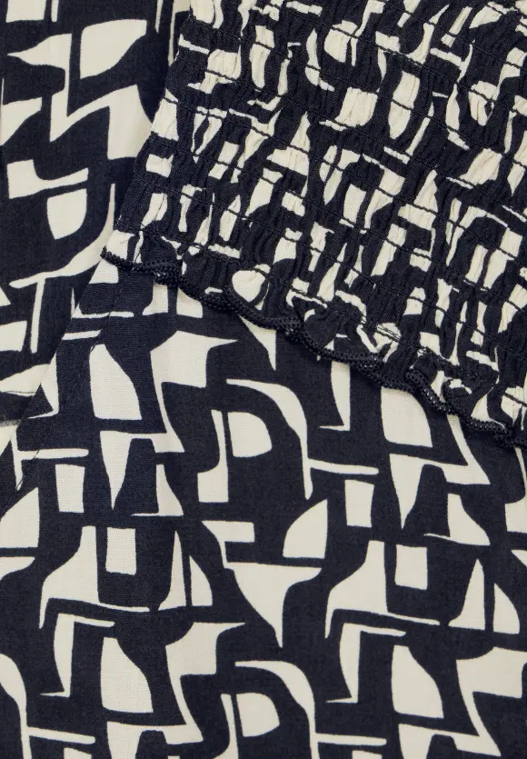 Viskose Blusenshirt - deep blue