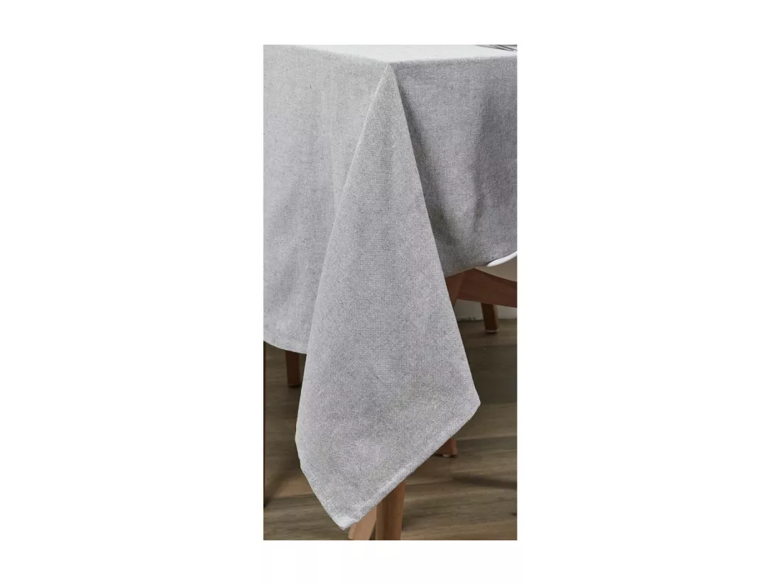 Nappe Coton Gris 140x250cm
