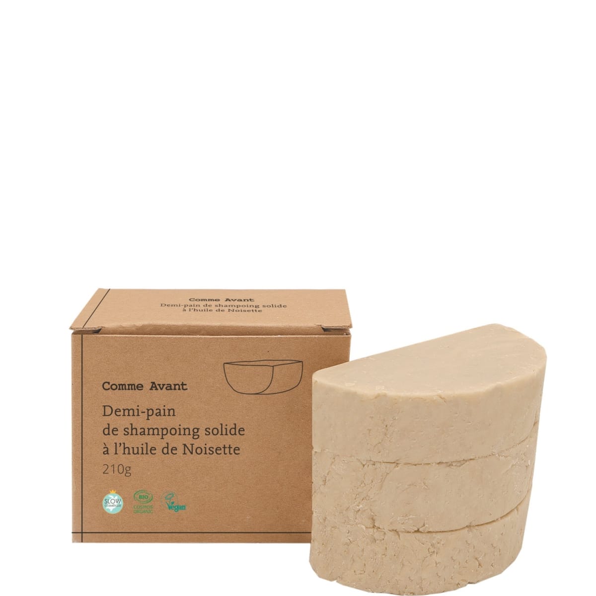 Comme Avant Shampoing Naturel Solide A L'Huile de Noisette