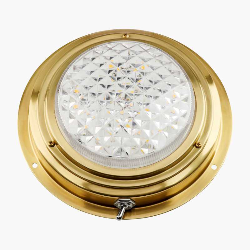 Båtlampe LED 12 V, messing