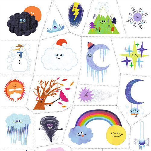 Djeco tattoos het weer emoji's