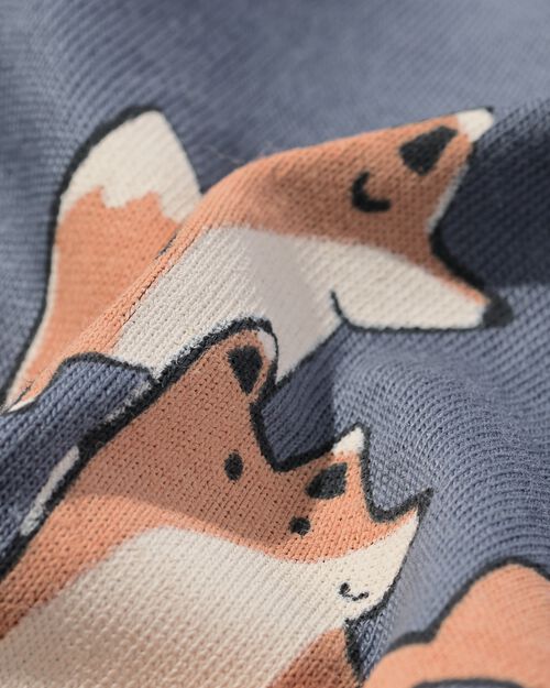 pyjama bébé coton renards anthracite