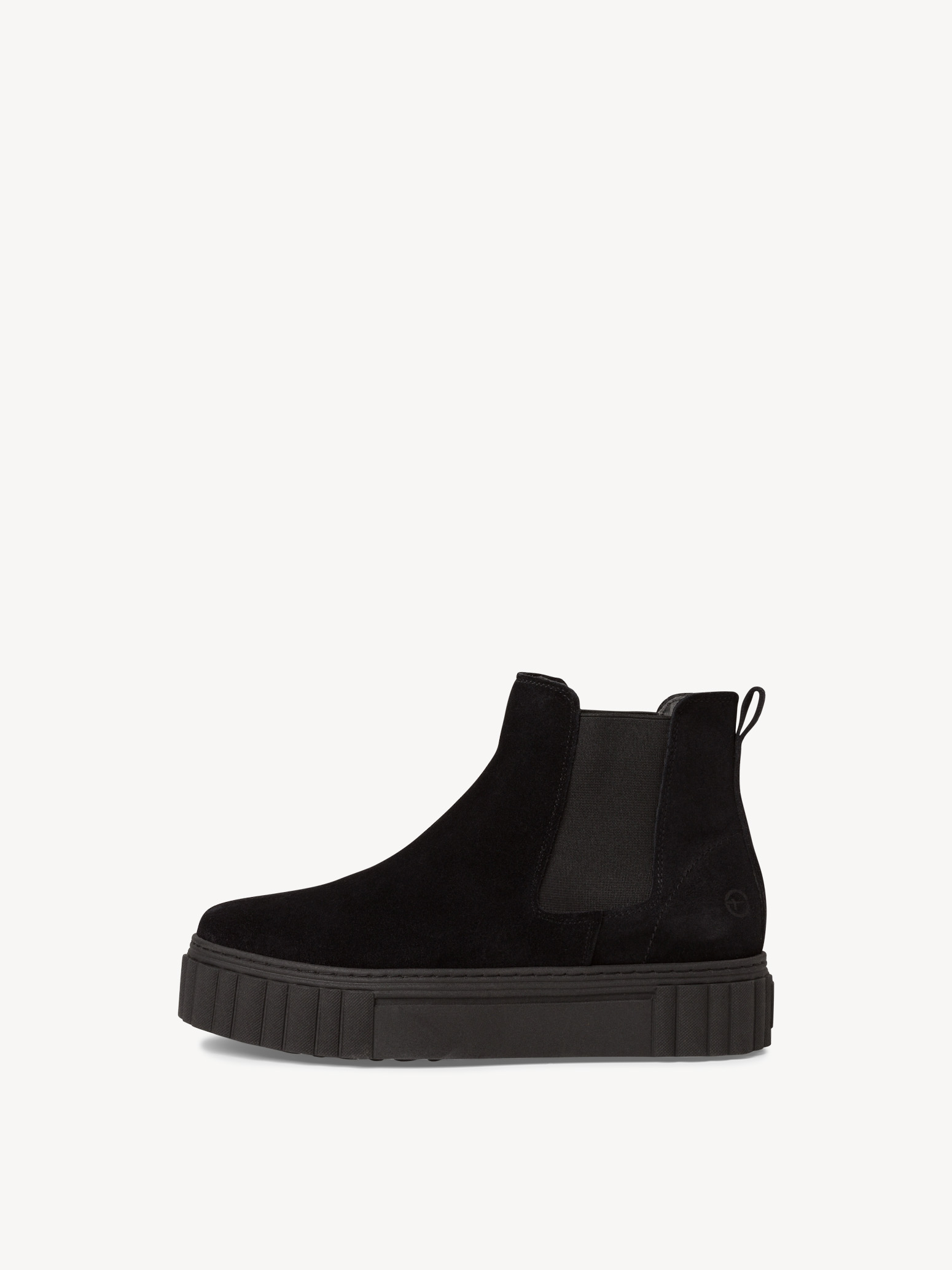 Leren Chelseaboot - zwart