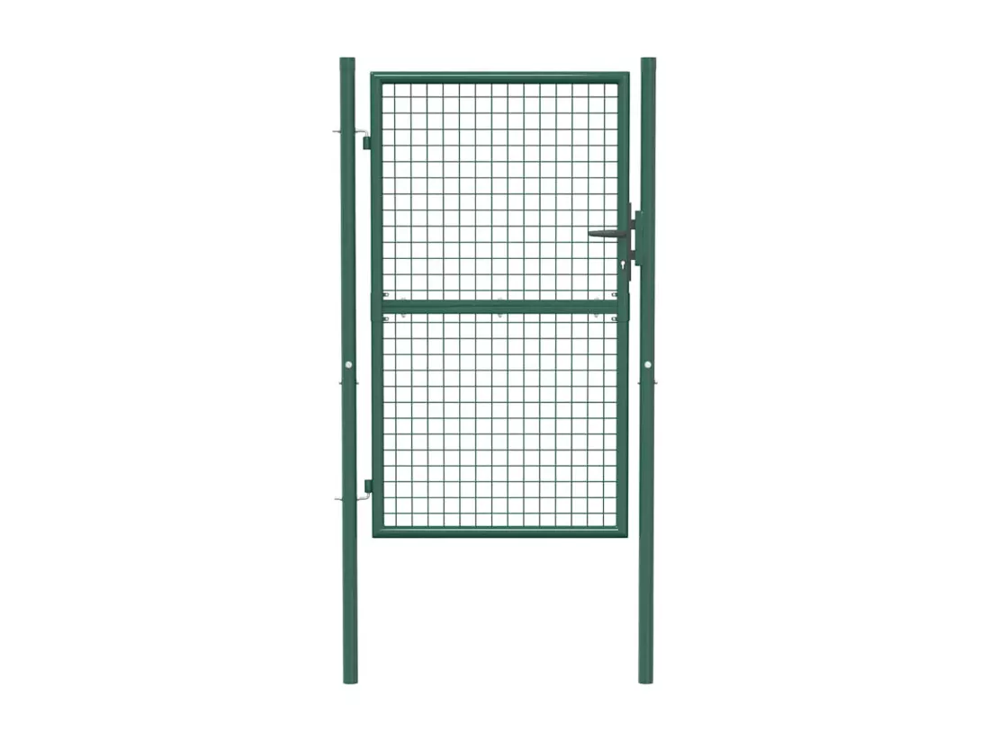 Portail de cl?ture acier 100x150 cm vert