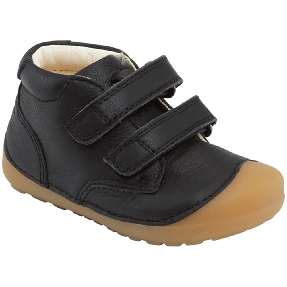 Begyndersko Petit Velcro Black Gum - Bundgaard