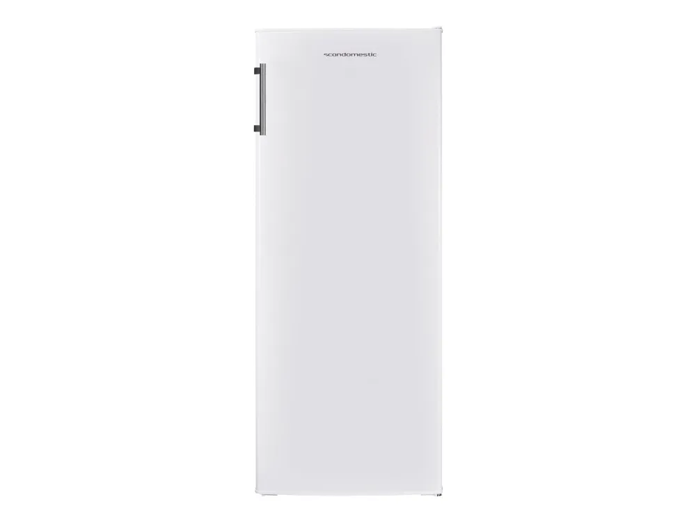 Scandomestic RFF242WE - Køleskab - bredde: 54.5 cm - dybde: 55.5 cm - højde: 143 cm - 242 liter - Klasse E - hvid