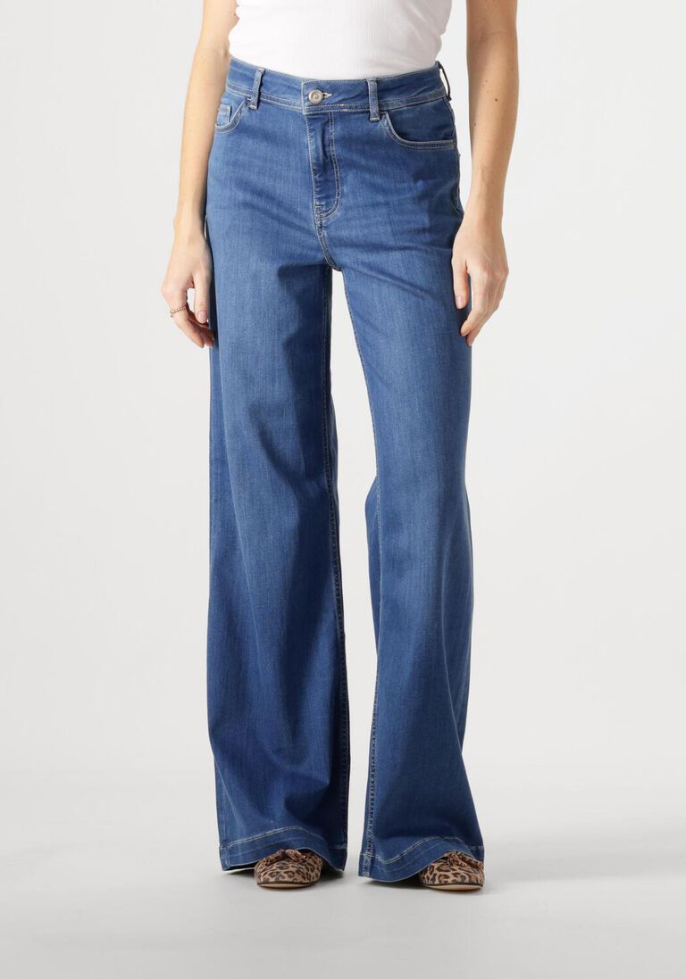 blauwe mos mosh wide jeans dara deluxe jeans