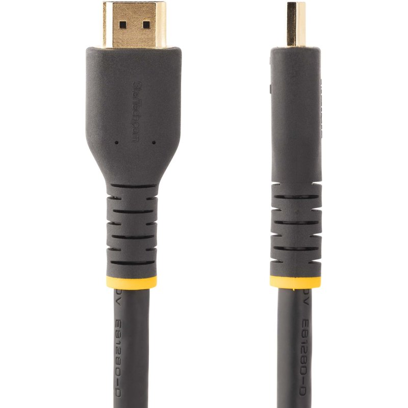 StarTech.com Câble HDMI Actif de 10m avec Ethernet - HDMI 2.0 4K 60Hz UHD - Cordon HDMI Robuste avec Fibre Aramide - Câble HDMI Haute Vitesse Durable - Câble HDMI 2.0 Gros Calibre