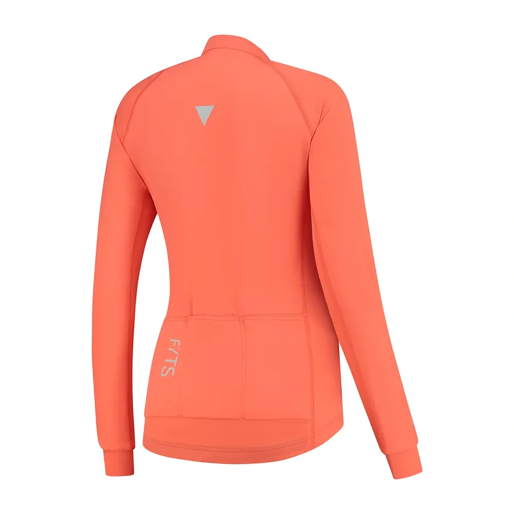 FYTS SNLST Thermo Fietsshirt Lange Mouwen Roze/Oranje Dames