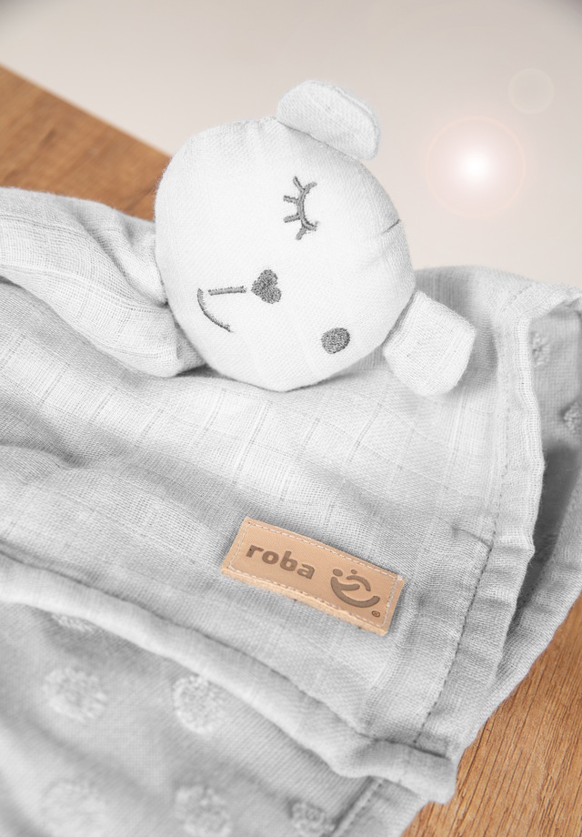 roba® Schmusetuch »Lil Planet, silbergrau« GOTS made with organic materials, zertifiziert durch BCS 36081