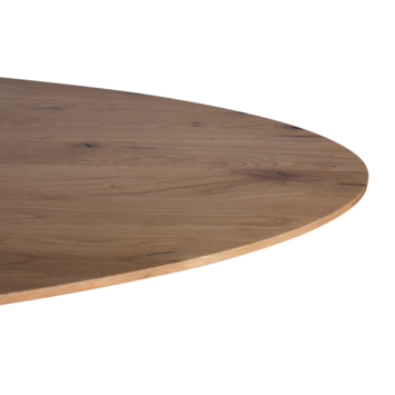 Eettafel Merlijn ovaal eiken kruispoot 270 cm