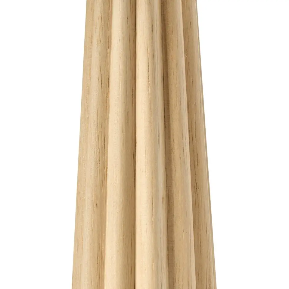 ALIGIDE - Staande lamp - Naturel - Rubberhout