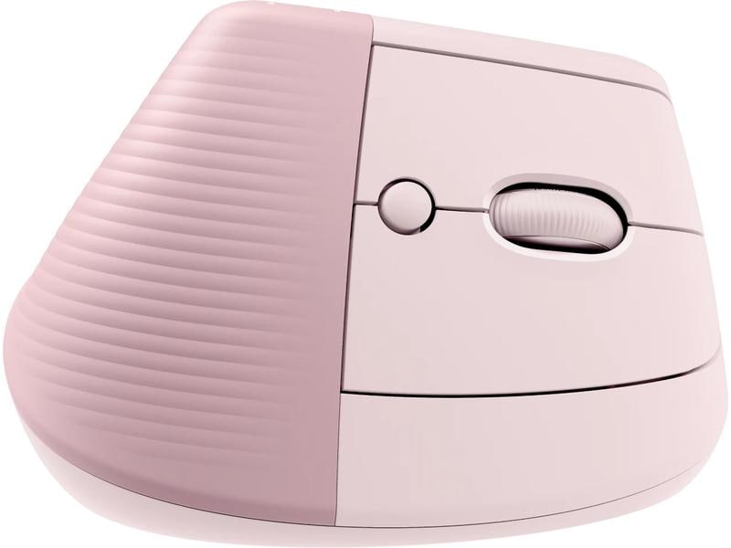 Logitech Ergonomische Maus Lift Rose Komfortable ergonomische Maus mit vertikalem Design für kleine bis mittelgrosse Hände