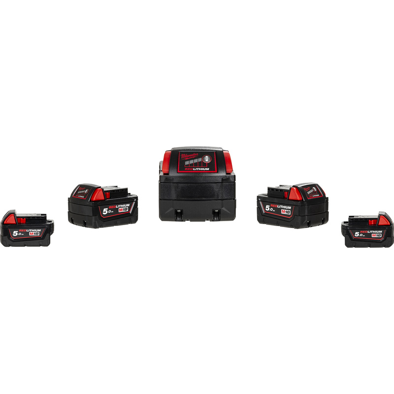Milwaukee M18 BLCPP2B-502C accu combopack 18V 2x 5,0Ah Li-ion