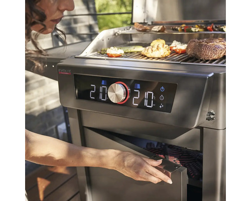 Char-Broil 2400W elektrische grill, zwart, inclusief vetopvangbak, keukengereihouder, grillrek en warmhoudrek
