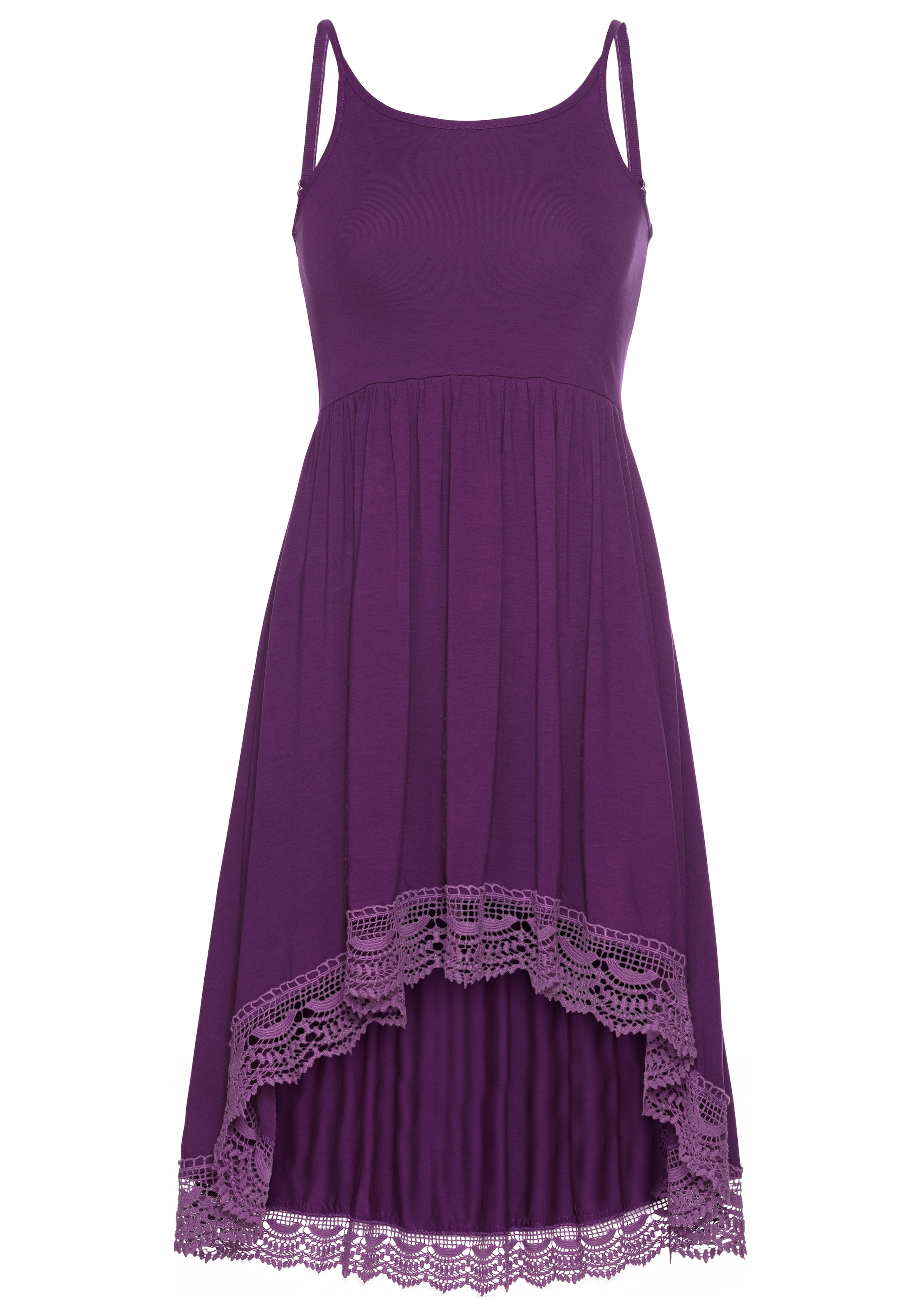 KIDSWORLD Jerseykleid »- Spaghettikleide aus Viskose« luftiges Jerseykleid,  knieumspielende Länge