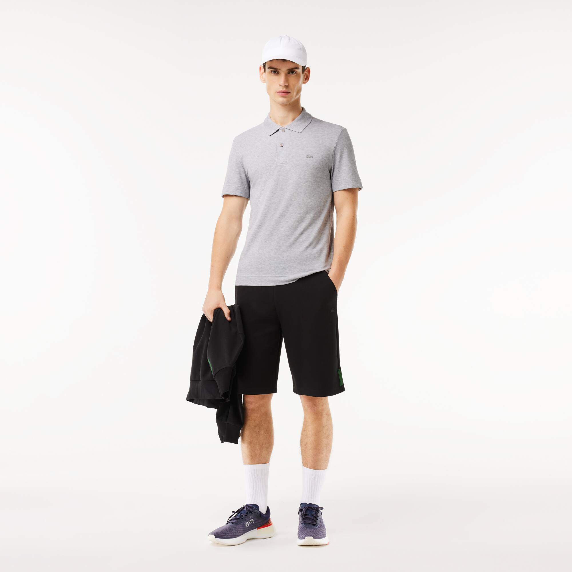 Lacoste Movement Polo piqué ultra léger Manches Courtes - Gris - Lacoste - Homme