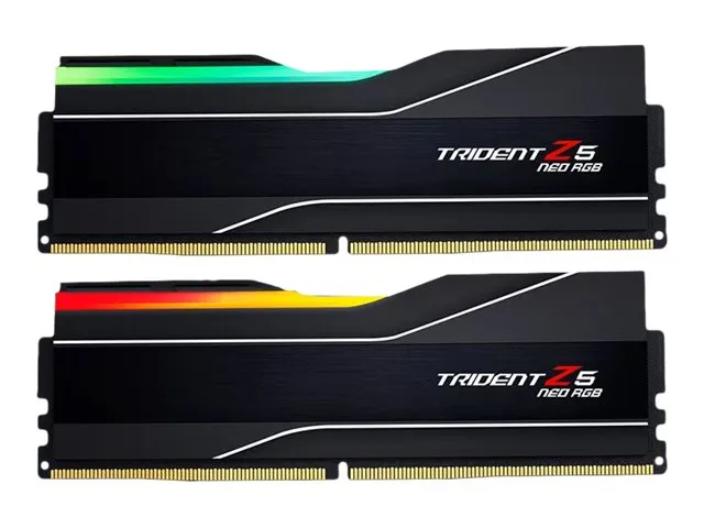 G.Skill Trident Z5 Neo RGB - DDR5 - sæt - 64 GB: 2 x 32 GB - DIMM 288-PIN - 6000 MT/s / PC5-48000 - CL30 - 1.4 V - ikke bufferet - ikke-ECC - mat sort