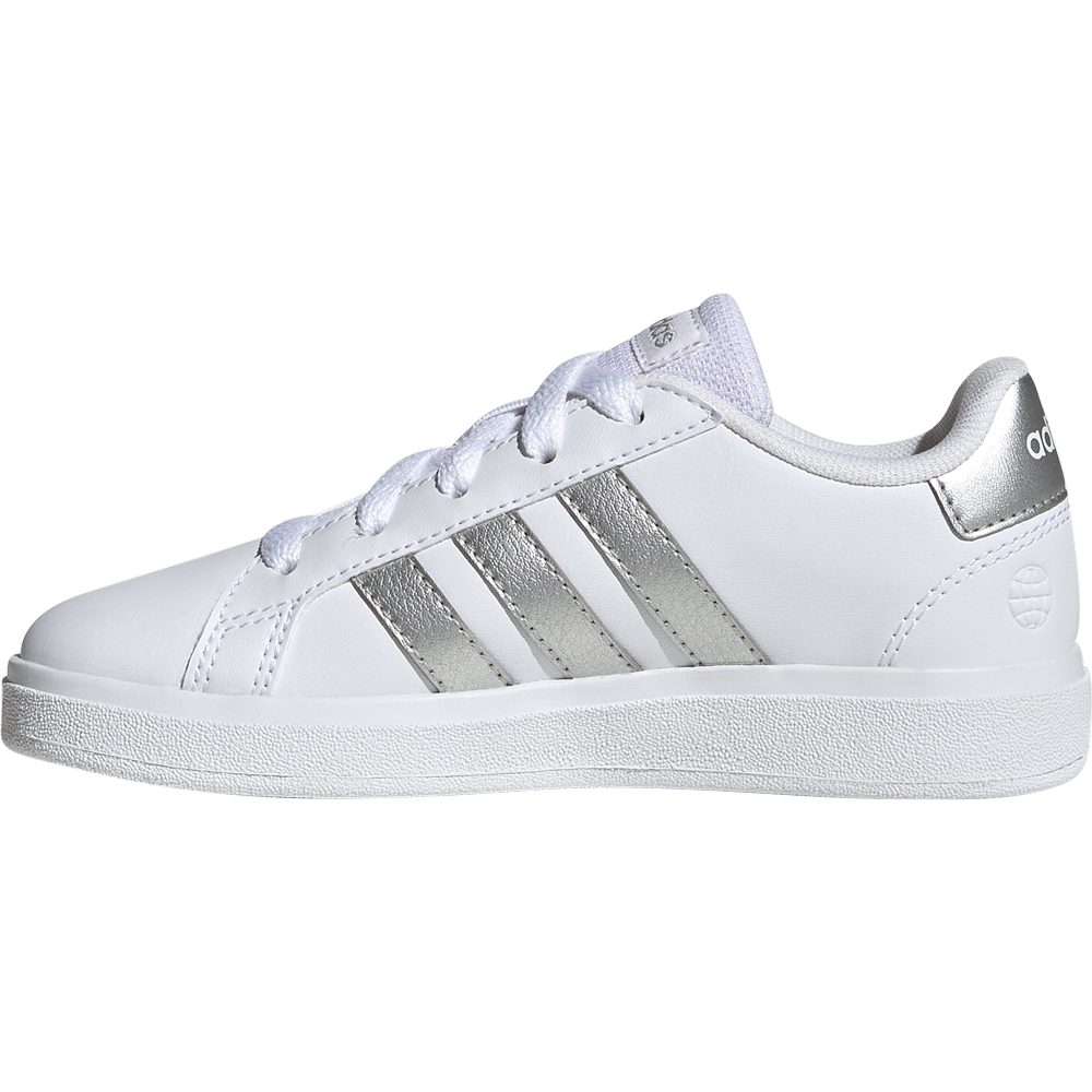 adidas Grand Court 2.0 Tennis Lace-Up Sneaker Kinder footwear white