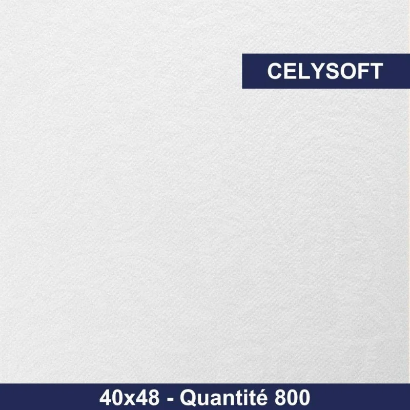 CGMP - Serviette de table Celisoft - 40X48 - Blanche x800
