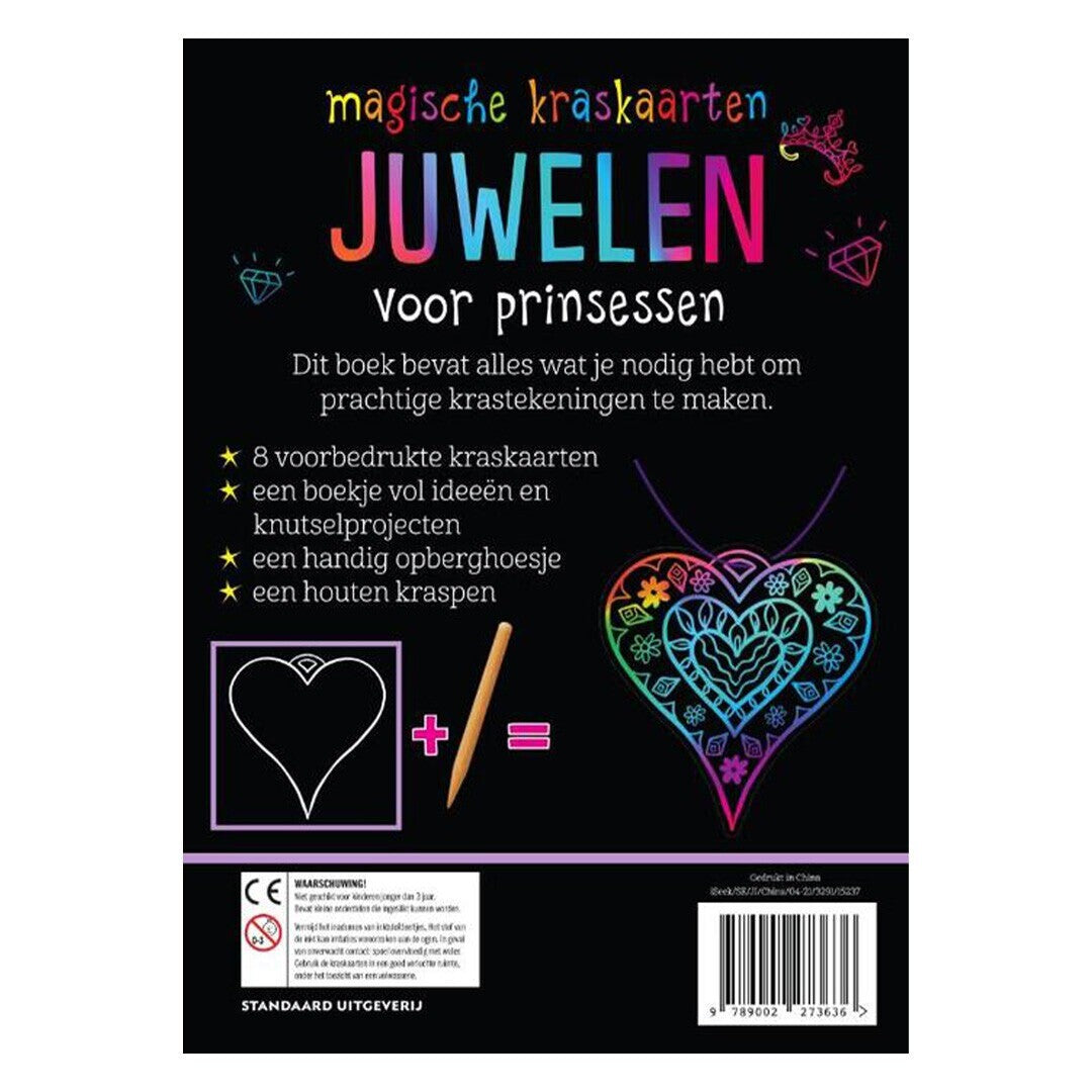 Kraskaarten juwelen voor prinsessen