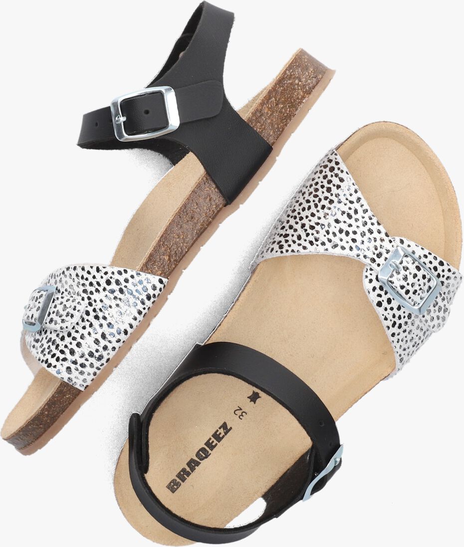 BRAQEEZ zwarte braqeez sandalen sally spain