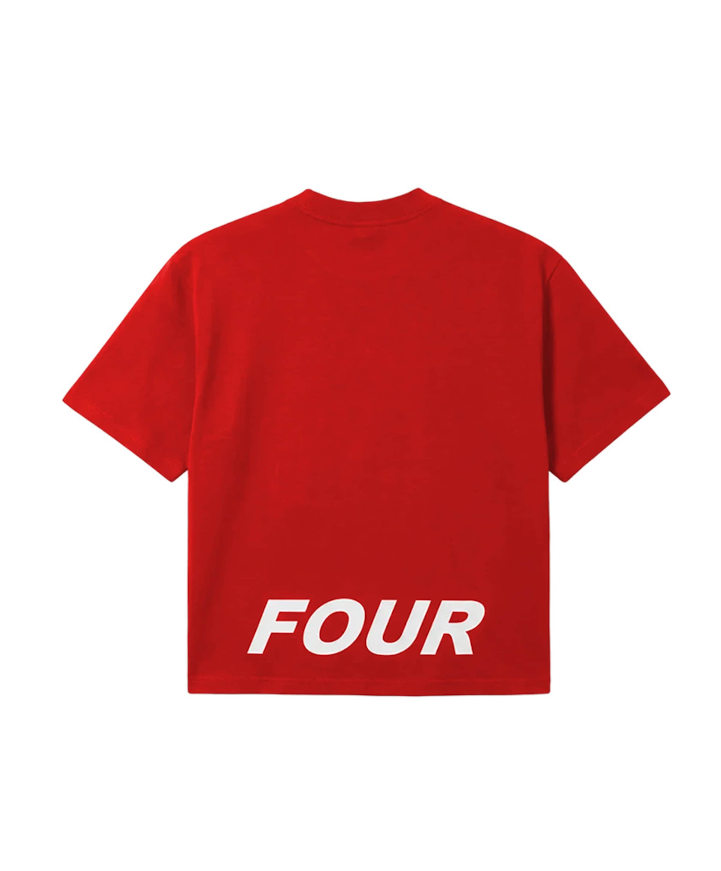 FOUR Heren T-shirt rood