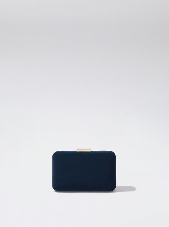 Bolsa de festa com alça de corrente - Azul marinho