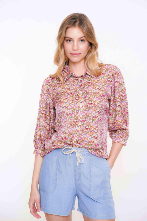 Geisha multi color dames blouse