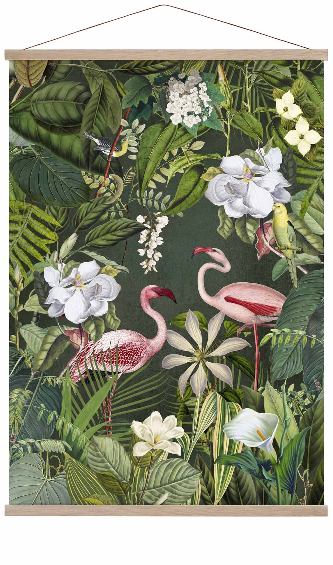 Tropischer Flamingo-Dschungel 2 von Andrea Haase