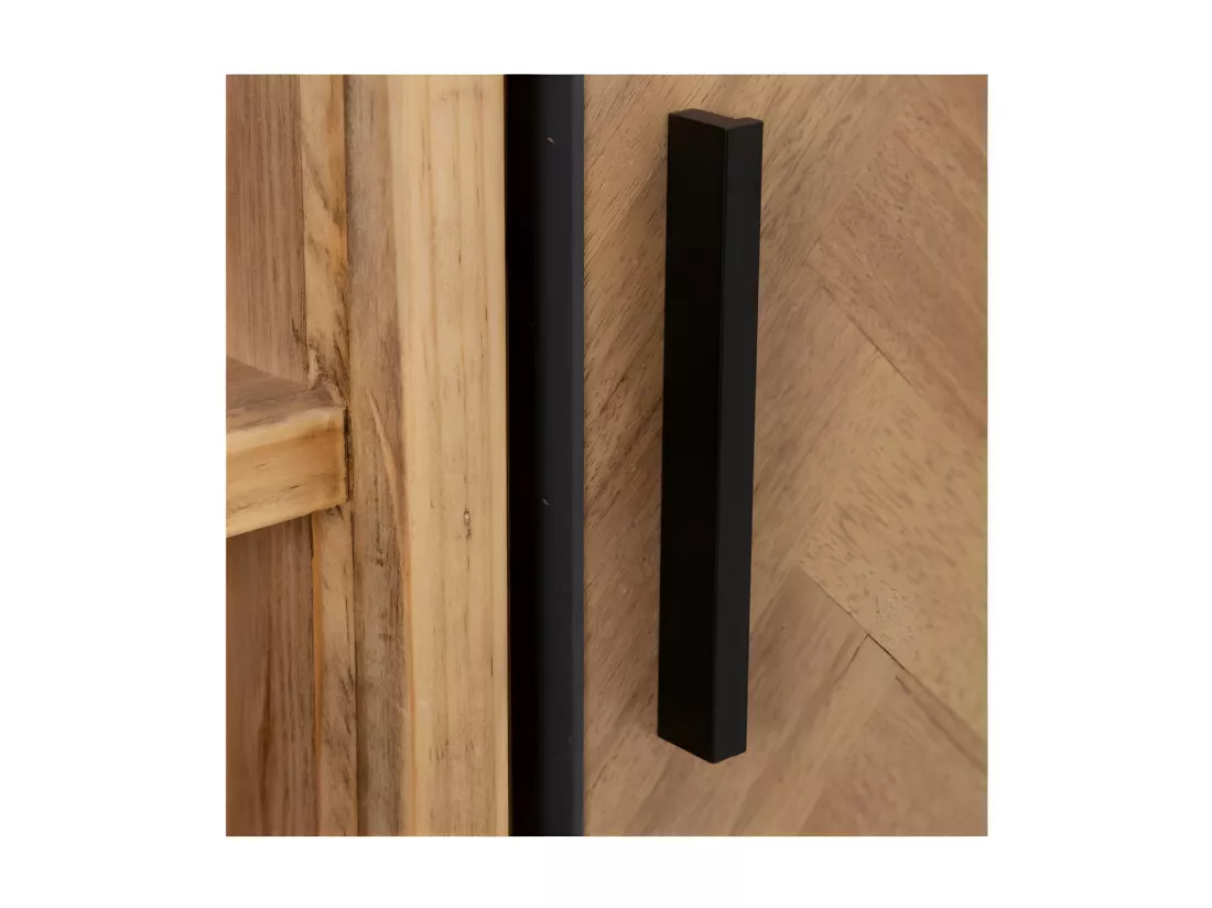 Vaisselier 1 porte 3 tiroirs Bois/Métal - KIPSE