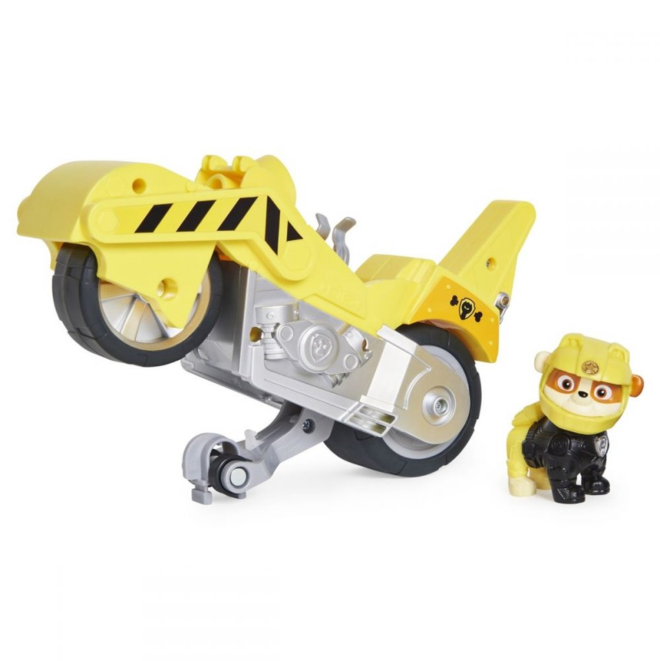 Paw Patrol - Moto Hvalpe Tema Køretøj - Rubble