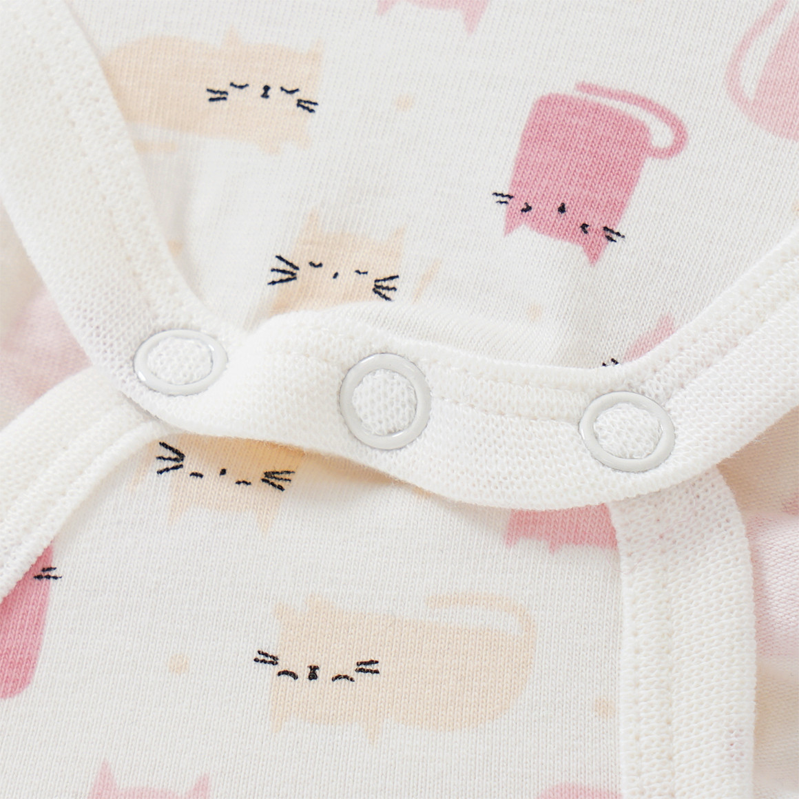 Topomini 2 Baby Langarmbodys im Set creme / weiss