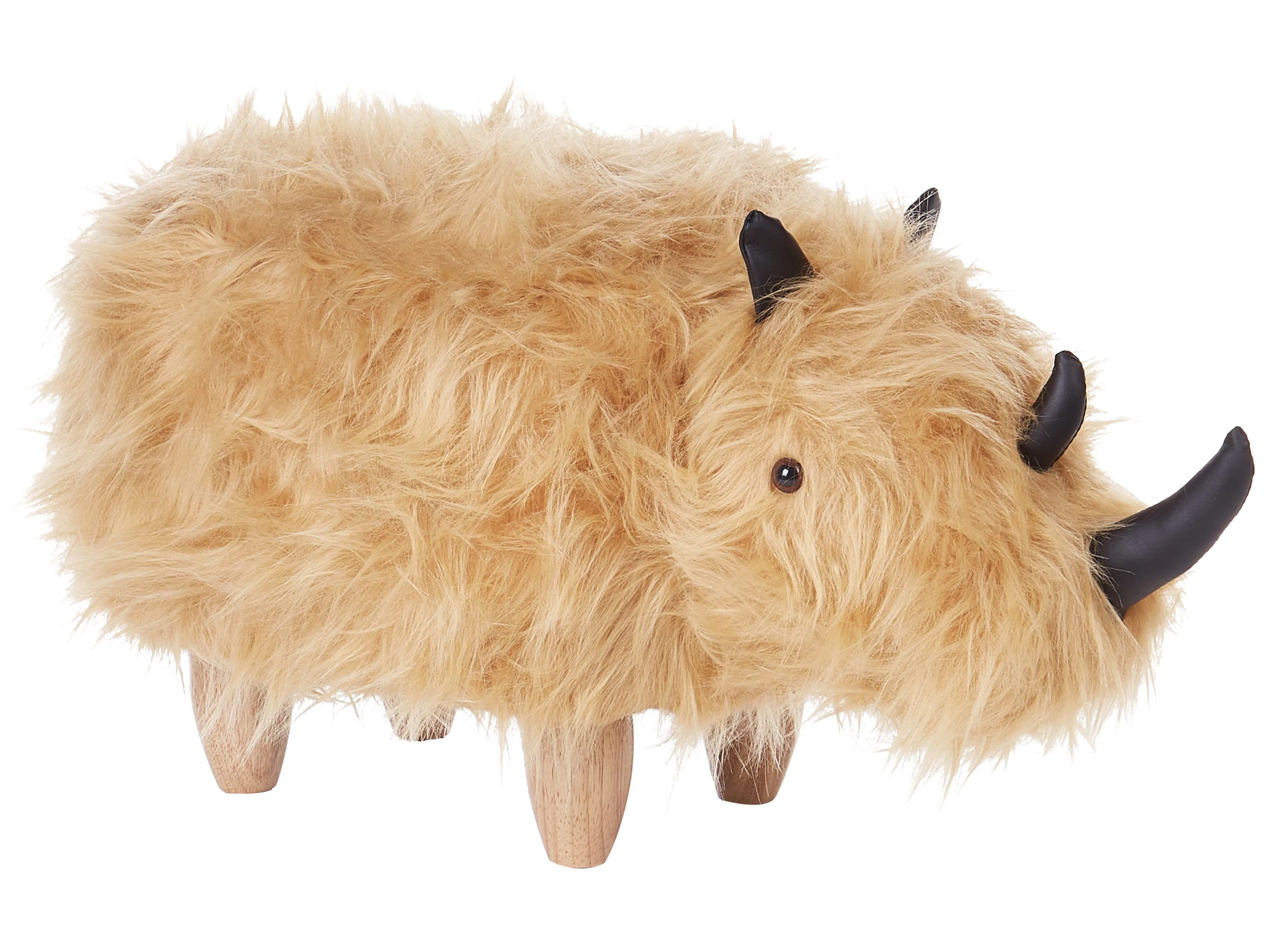 Dierenpoef WOOLLY Nepbont Zandbeige Neushoorn