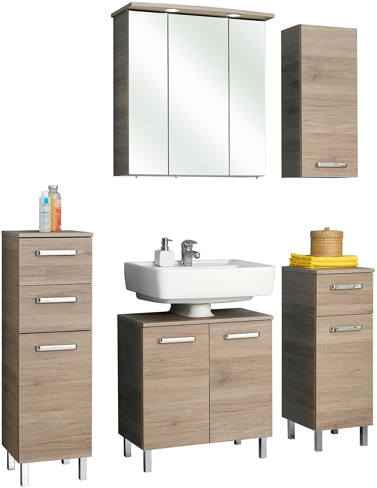 CASAVANTI Highboard OFFENBACH 30 x 100,5 x 33 cm braun
