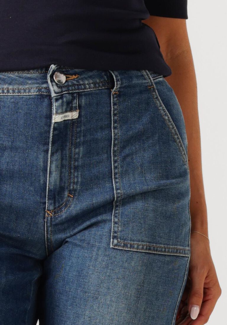 blauwe closed flared jeans aria