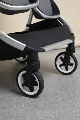 DEMOEKSEMPLAR Beemoo Pro Twin Søskenvogn, Grey