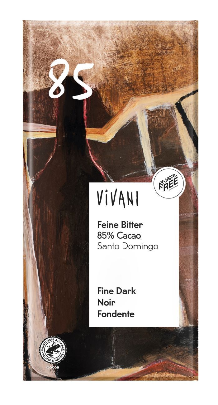 Vivani Mørk Sjokolade 85% Kakao