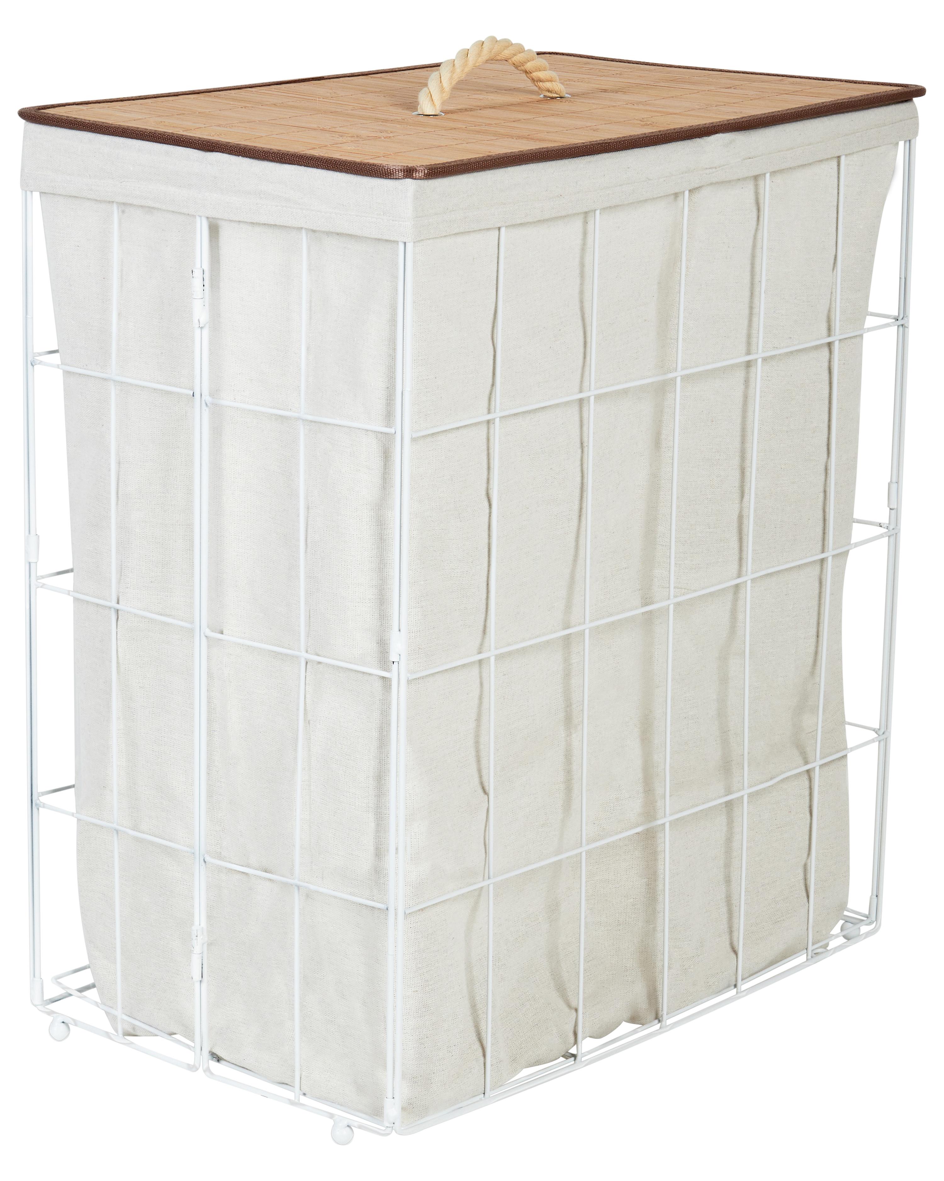 Mand MIRISSA Metaal Wit 100 L