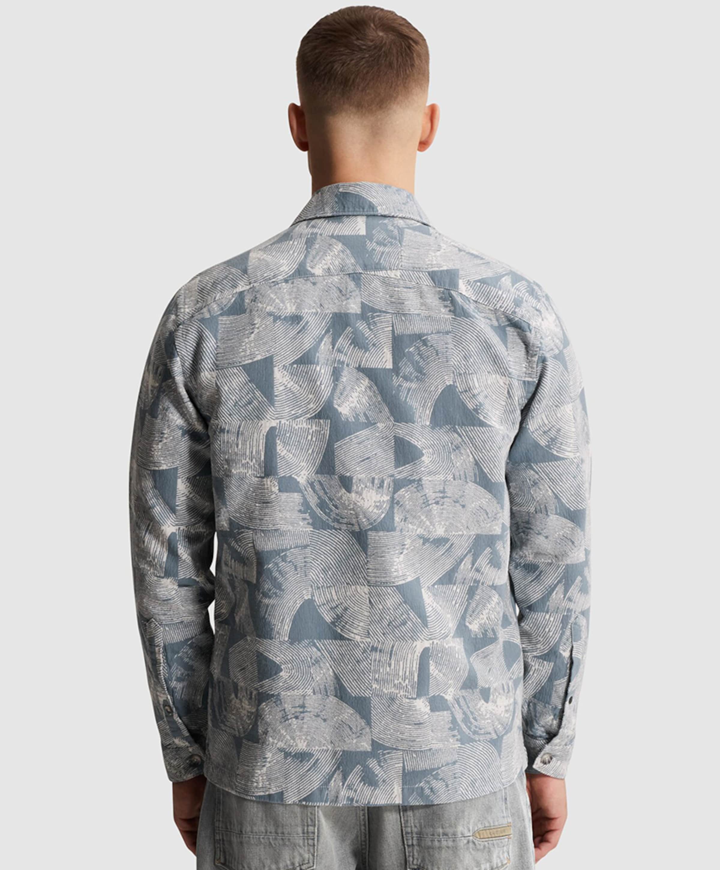Cast Iron Heren overshirt grijs