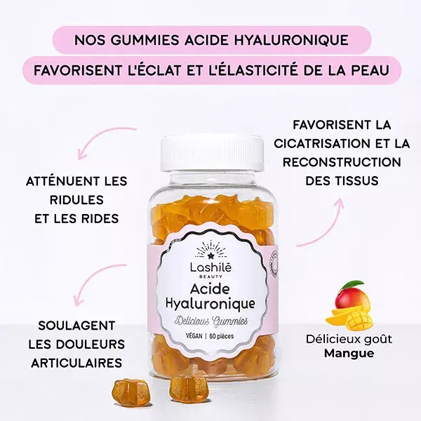 Lashilé Beauty Ácido Hialurônico Mono Boost 60 gomas