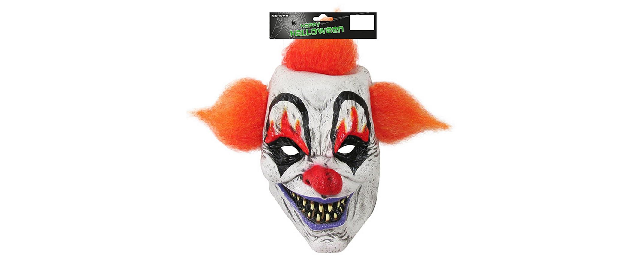 Clownmaske HalloweenBunte gruselige Latex-Clownmaske für Halloween
