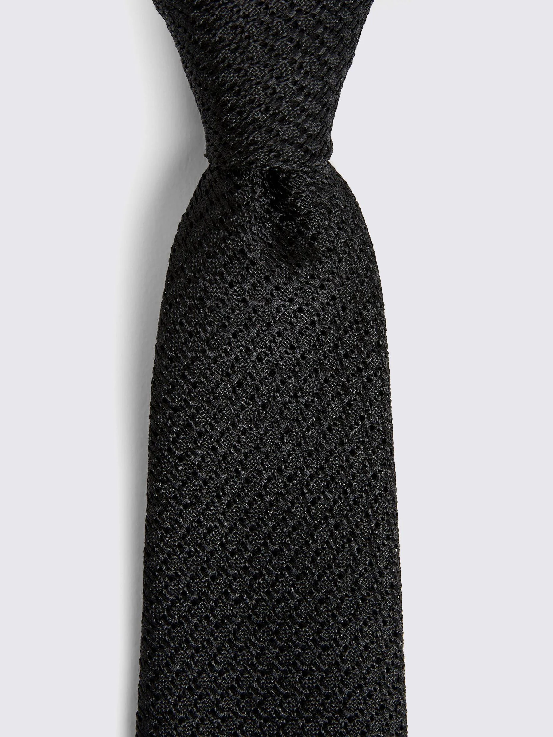 MOSS Italian Grenadine Black Tie