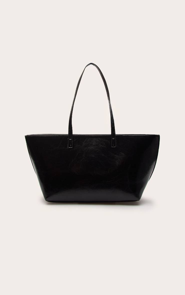Noir Sac À Main Surdimensionné En Synthétiquecuir