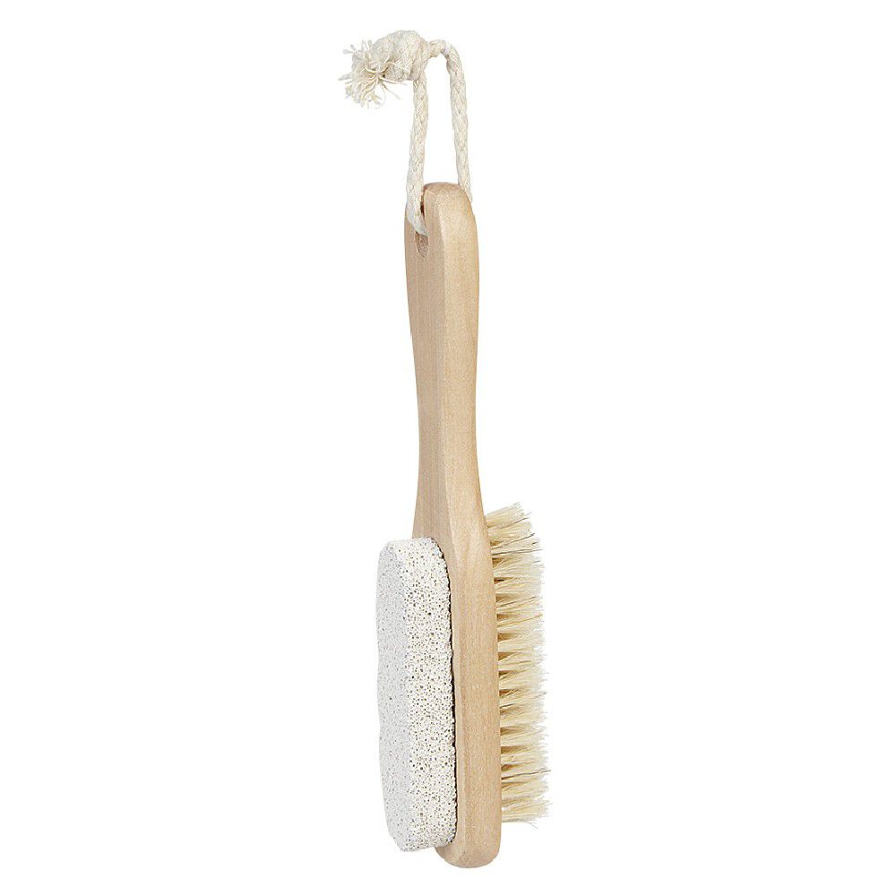 Brosse en bois et pierre ponce 2 en 1