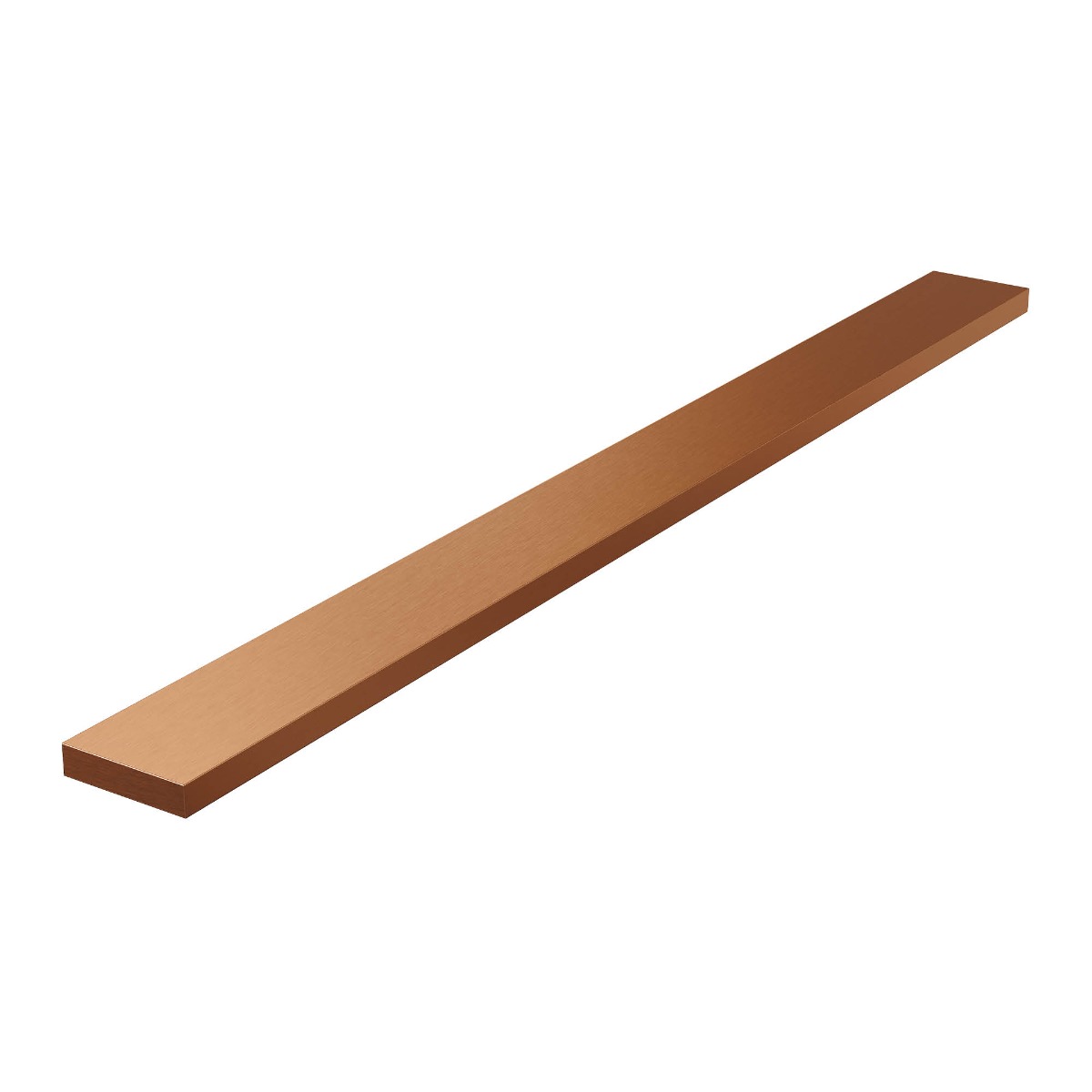 Brauer los multifunctioneel tegelinlegrooster 80cm geborsteld koper PVD