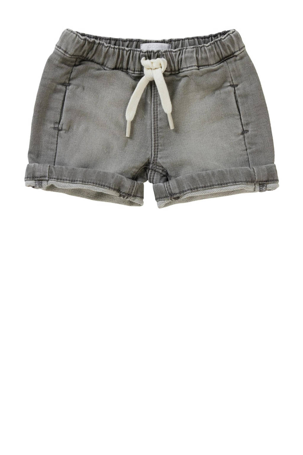 Noppies baby regular fit denim short light grey denim