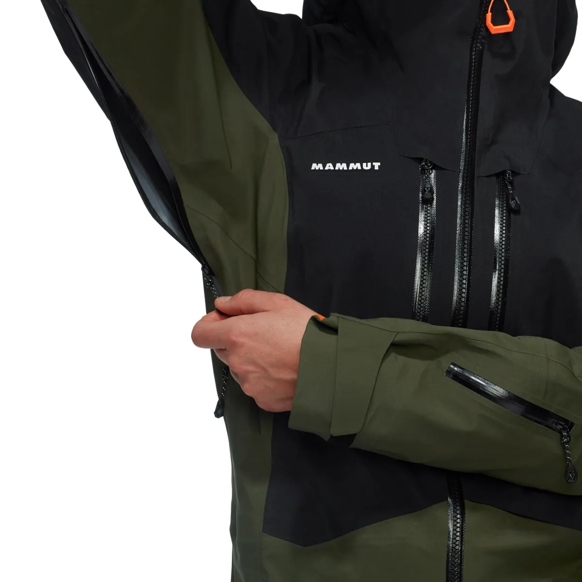Mammut Eiger Free Advanced Hs Hooded Jacket Women Dark Marsh-Black