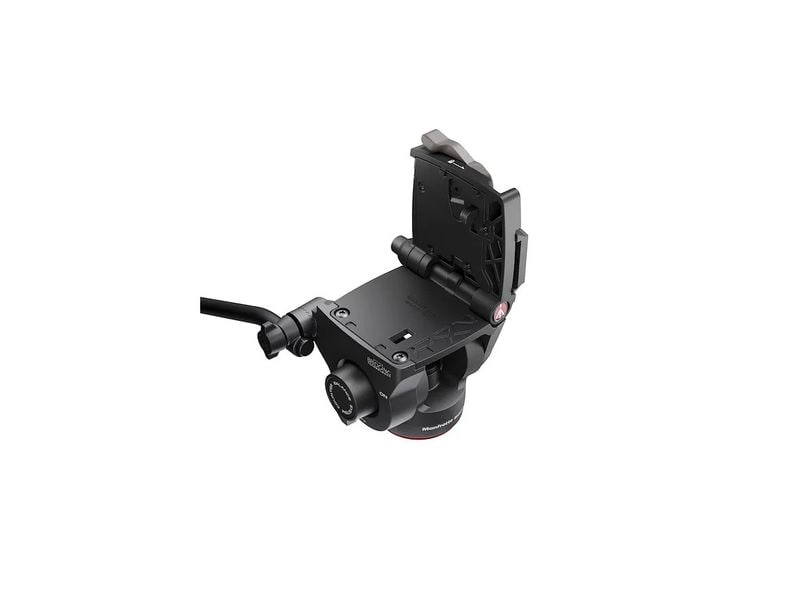 Manfrotto 500X Fluid-Kopf Stativkopf für Benutzer von spiegellosen Kameras
